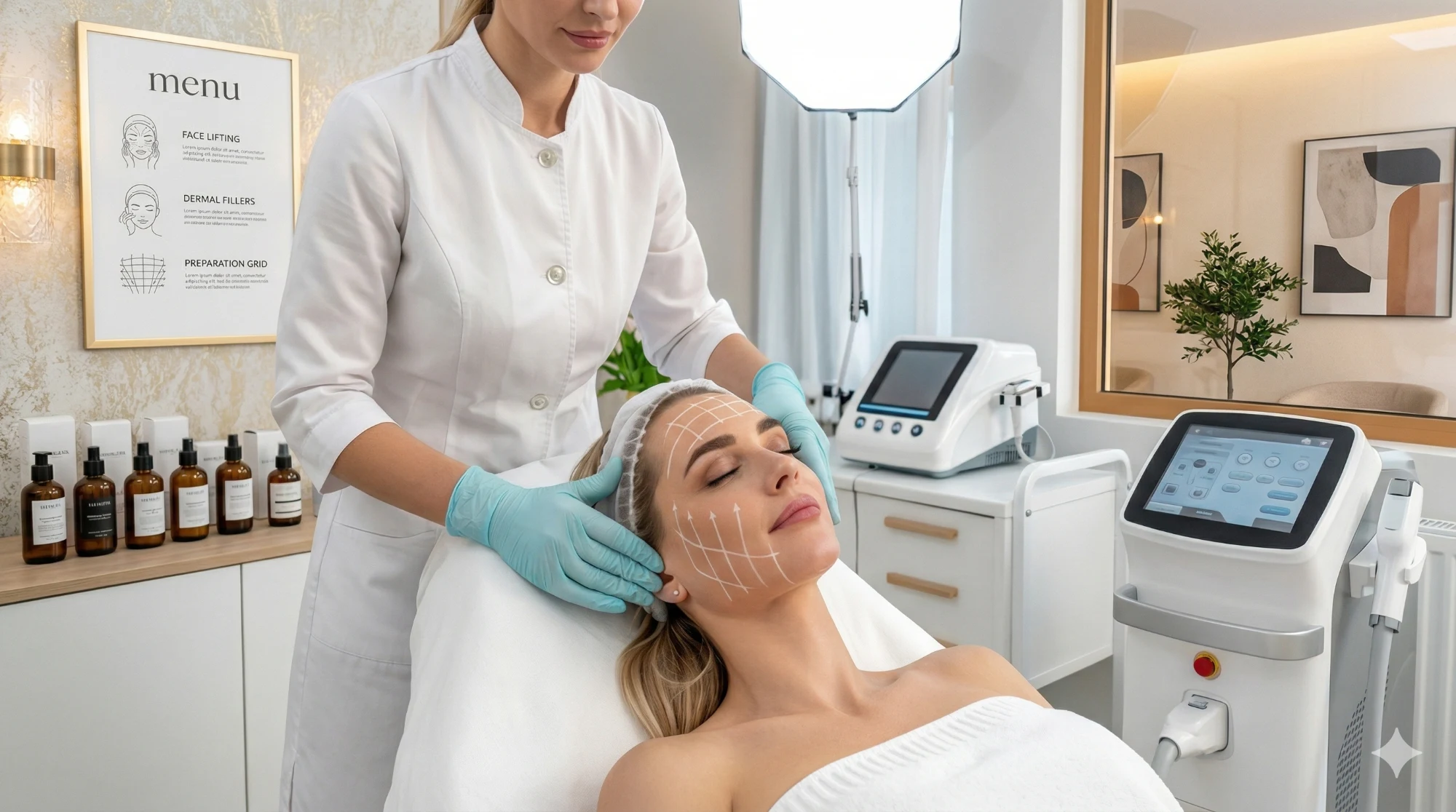 Guia de harmonização facial com foco em avaliação individualizada